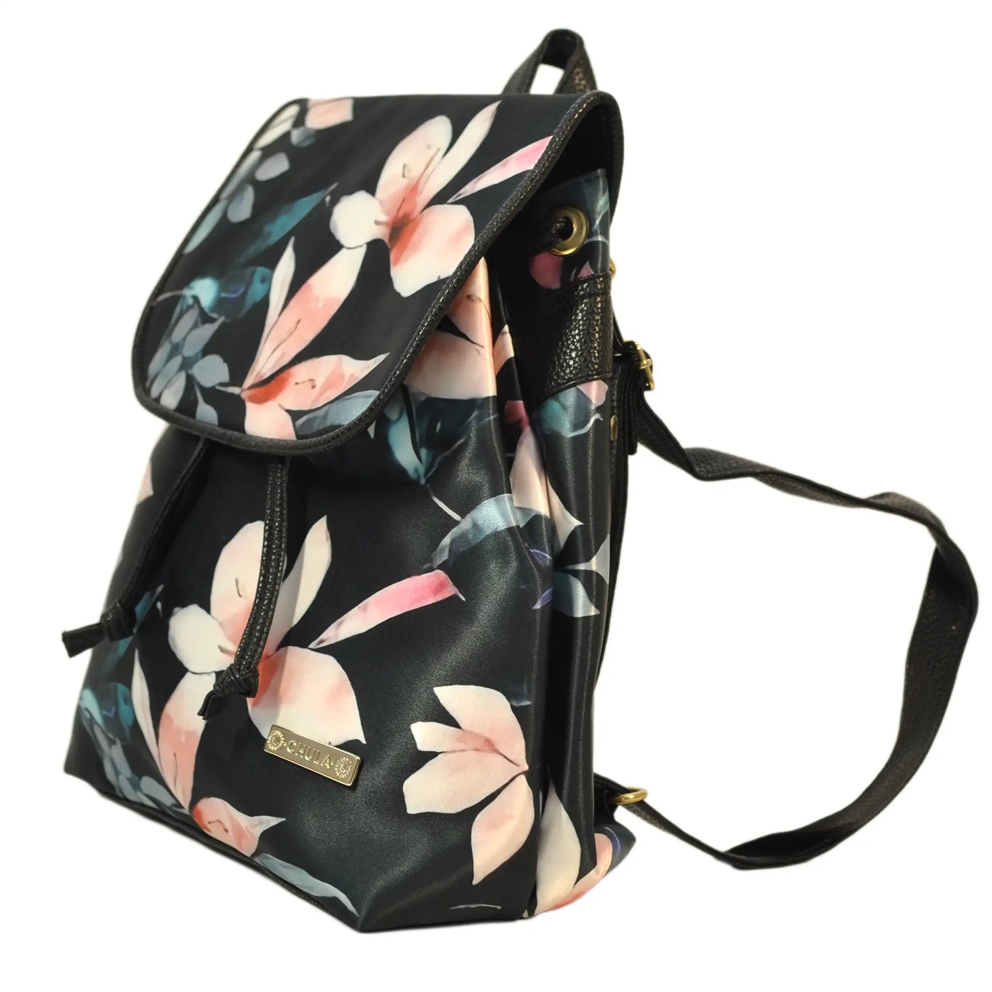 Mochila de Mujer grande BagPack Celine Flor Negro Beige | CHULA Tulum