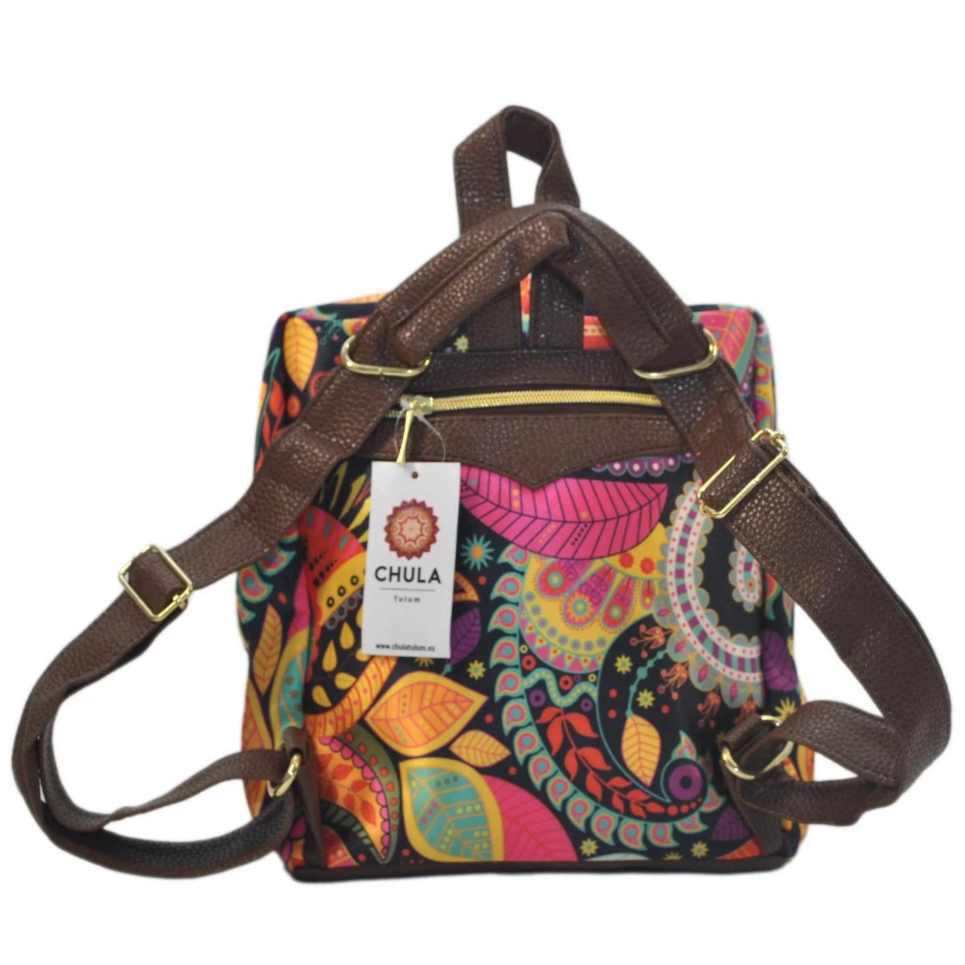 Mochila pequeña de Mujer y Bolso de hombro Mini BackPack Primavera Armónica | CHULA Tulum - CHULA Tulum