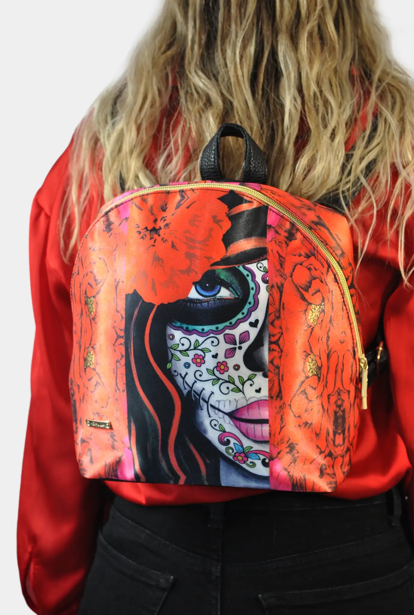 Mochila pequeña de Mujer y Bolso de hombro Mini BackPack Catrina | CHULA Tulum