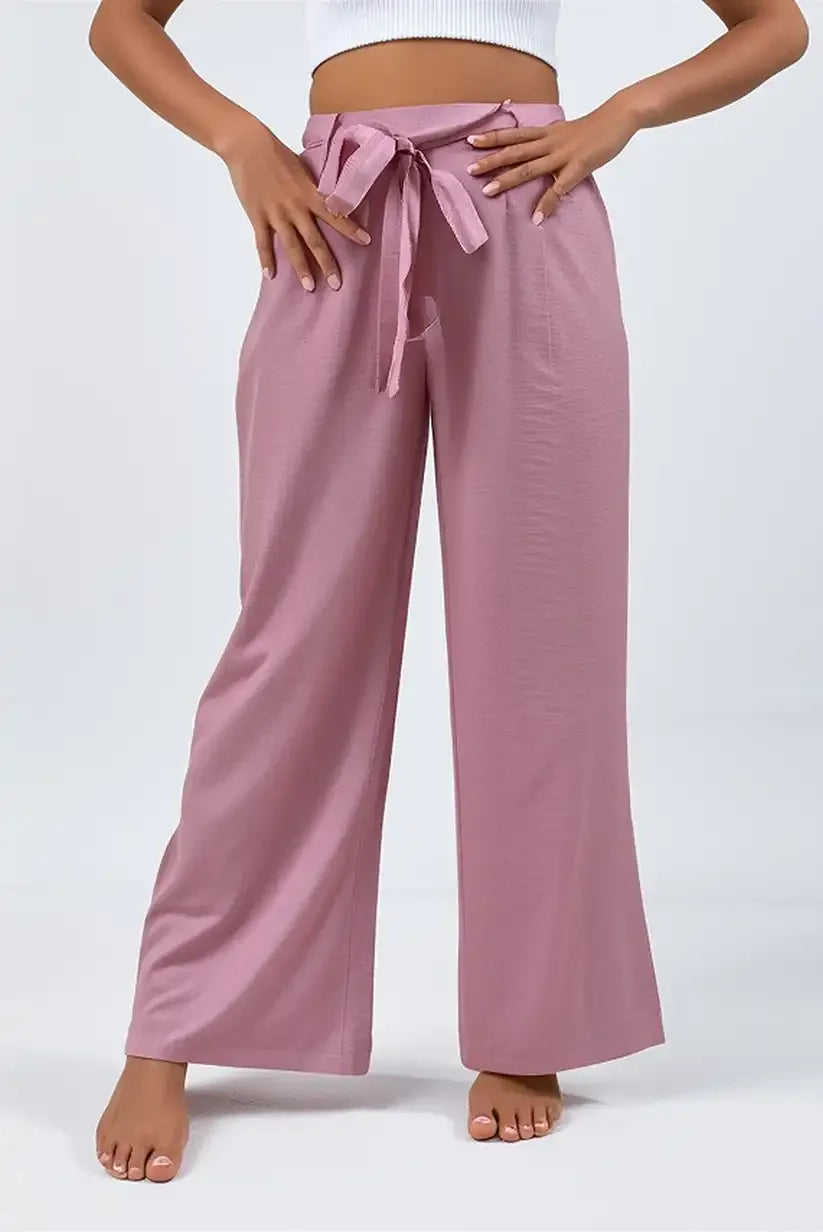 Pantalón mujer Fluido Rosa mujer verano - CHICA del Sur