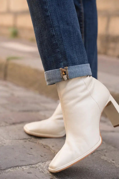 Pantalón Vaquero Recto Mujer Azul Oscuro Corte Clásico Cómodo - CHICA del Sur