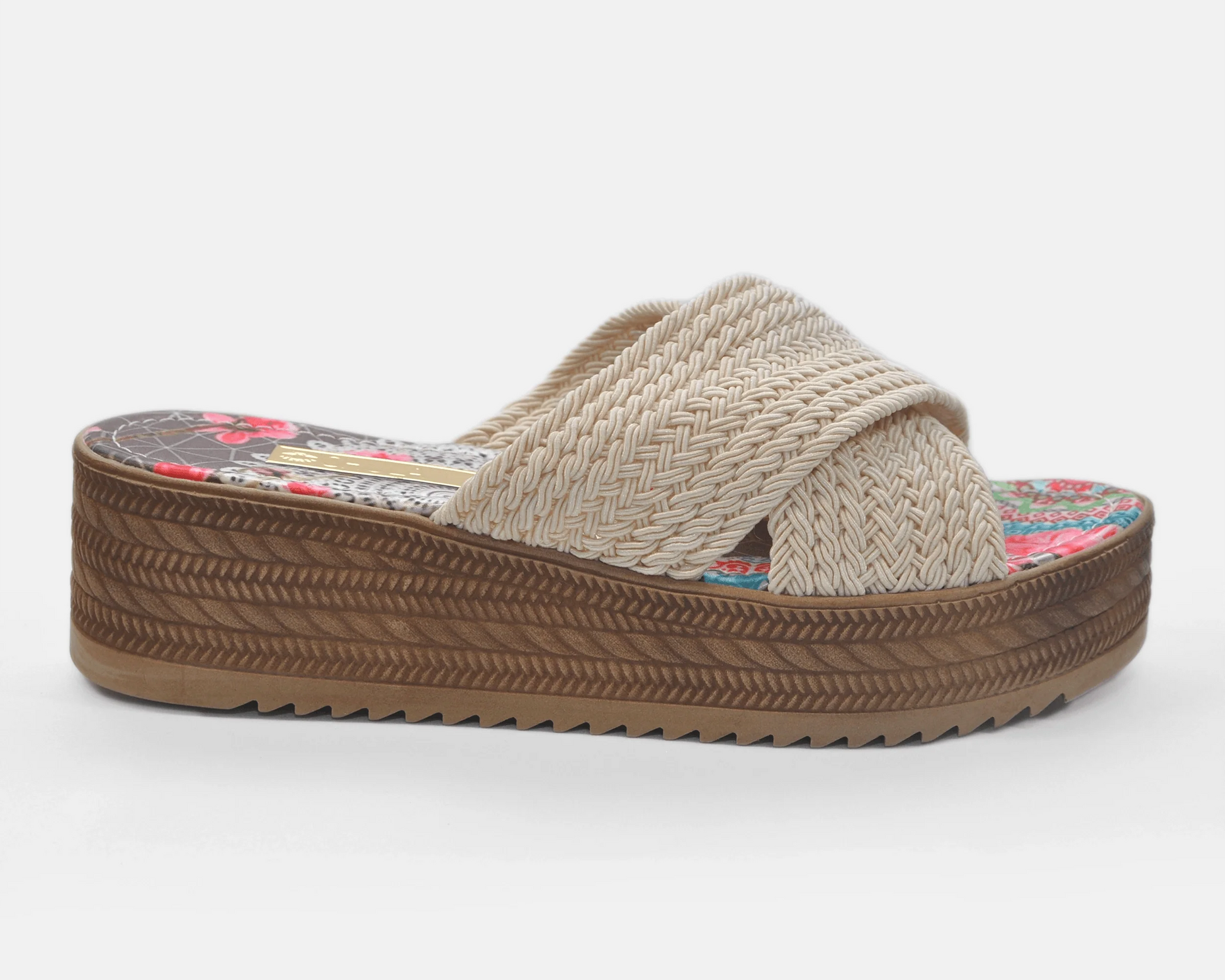 Sandalias con Plataforma Tejido Hueso de Chula Tulum - CHULA Tulum