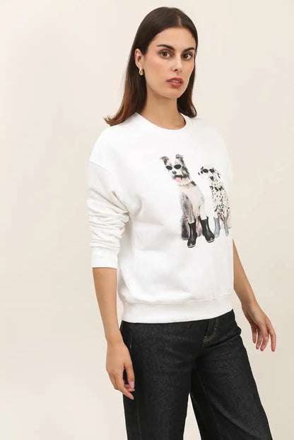 Sudadera Mujer Algodón Estampado Perritos Casual Suave Original - CHICA del Sur