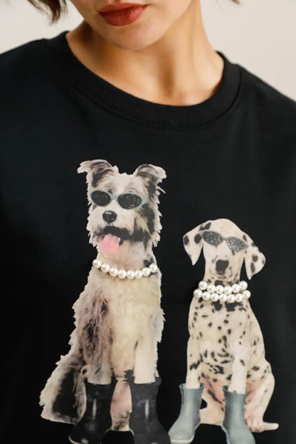 Sudadera Mujer Algodón Estampado Perritos Casual Suave Original - CHICA del Sur