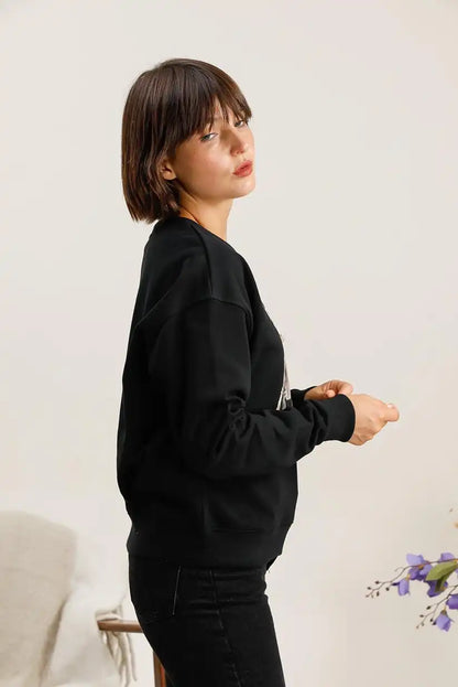 Sudadera Mujer Algodón Estampado Perritos Casual Suave Original - CHICA del Sur