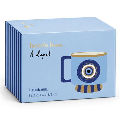 Taza de ceramica A Dopo Paddywax Ojo Turco de la suerte
