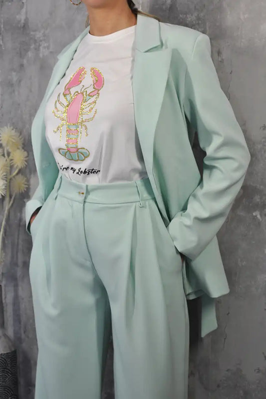 Pantalón de mujer San Sebastián Verde agua - CHICA del Sur