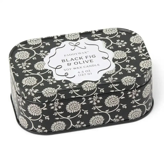 Vela en Lata Paddywax CHERIE 127g - Black Fig & Olive | Higo Negro y Oliva - CHICA del Sur