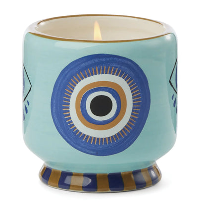 Vela A Dopo Paddywax ceramica Ojo azul Incense & Smoke - CHICA del Sur