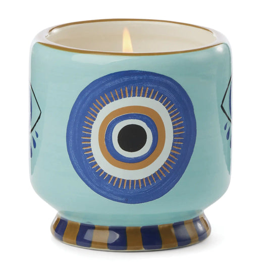 Vela A Dopo Paddywax ceramica Ojo azul Incense & Smoke - CHICA del Sur