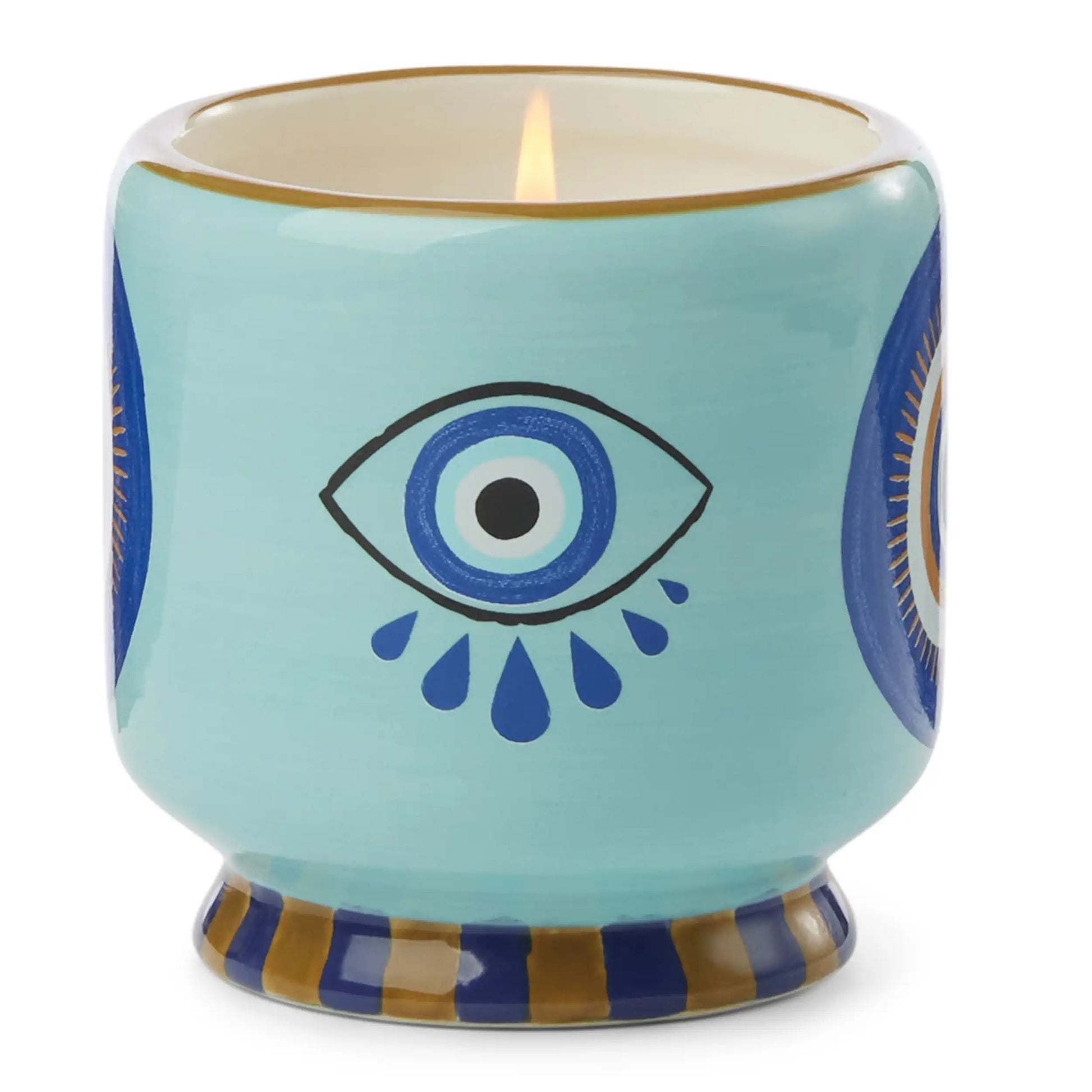 Vela A Dopo Paddywax ceramica Ojo azul Incense & Smoke - CHICA del Sur