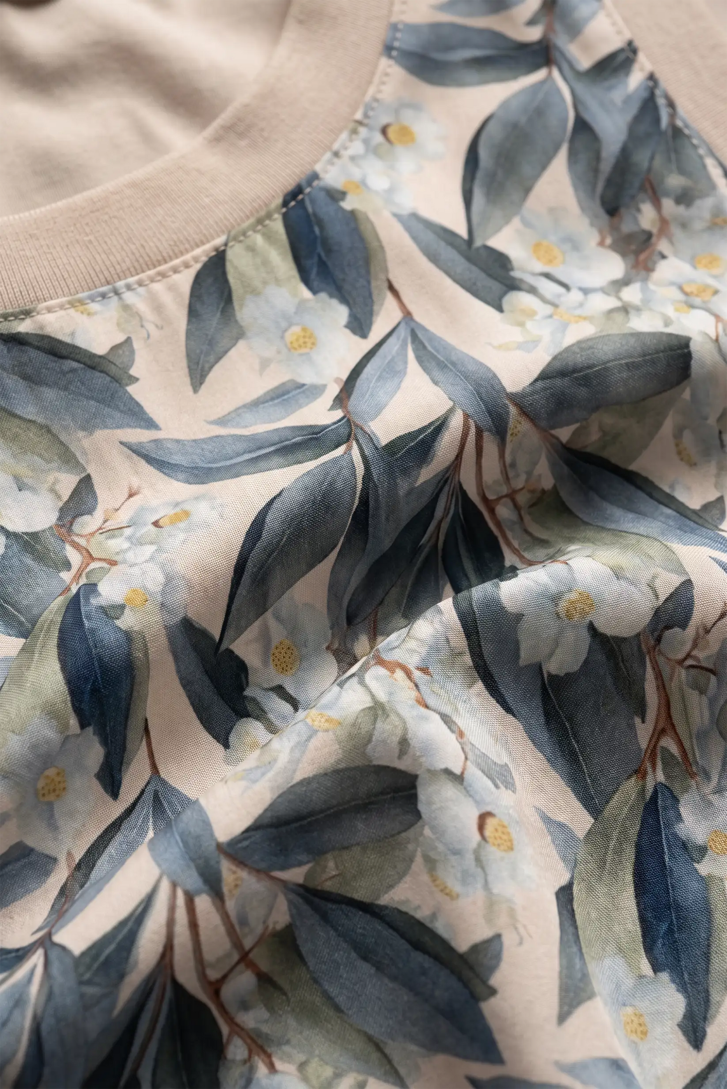 Vestido Largo Estampado Azul para Mujer | Colección Terra