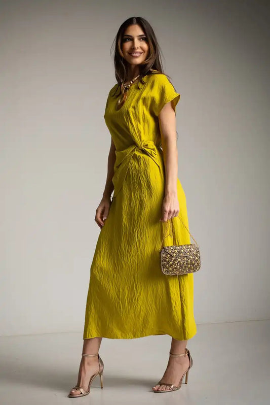 Vestido lima mujer primavera verano | Color vibrante y diseño cómodo